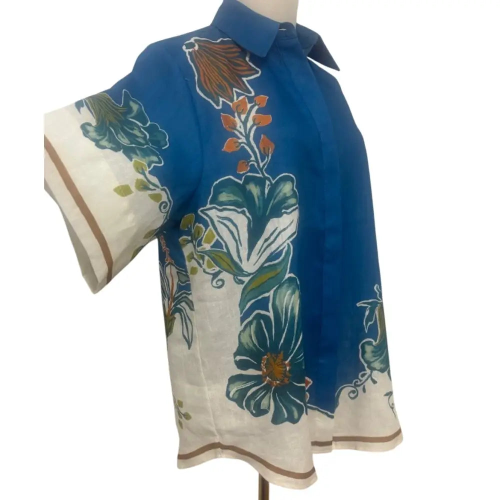 Alémais Luda floral linen shirt - Tops