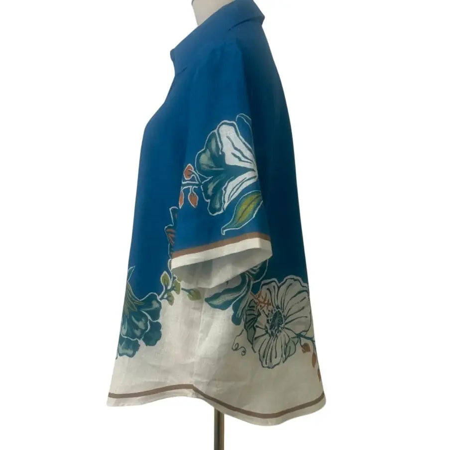 Alémais Luda floral linen shirt - Tops