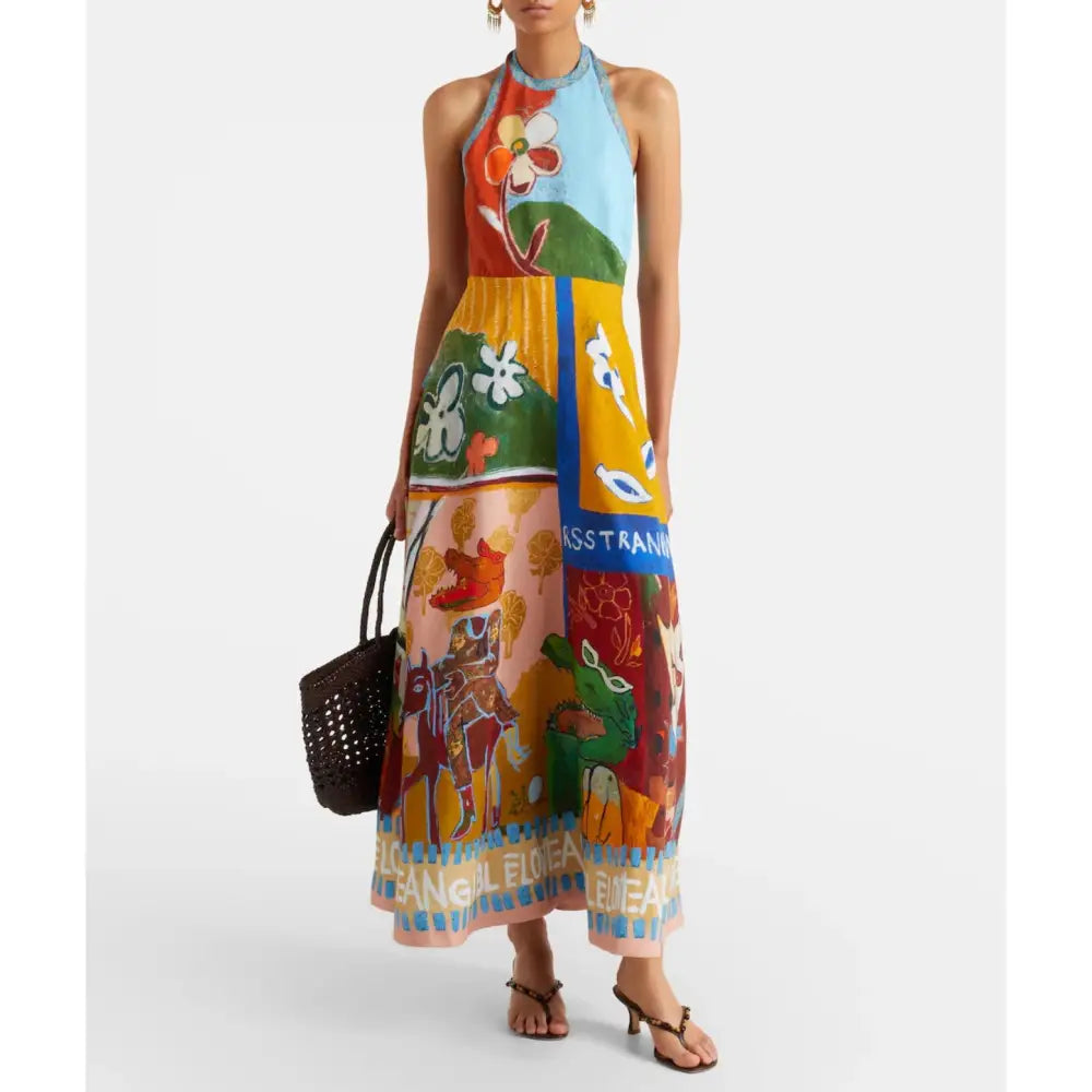 Alemais mlak halter midi dress - Dress