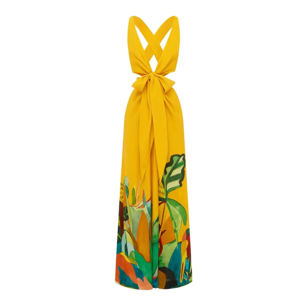 Alemais mokshini silk cut out midi dress