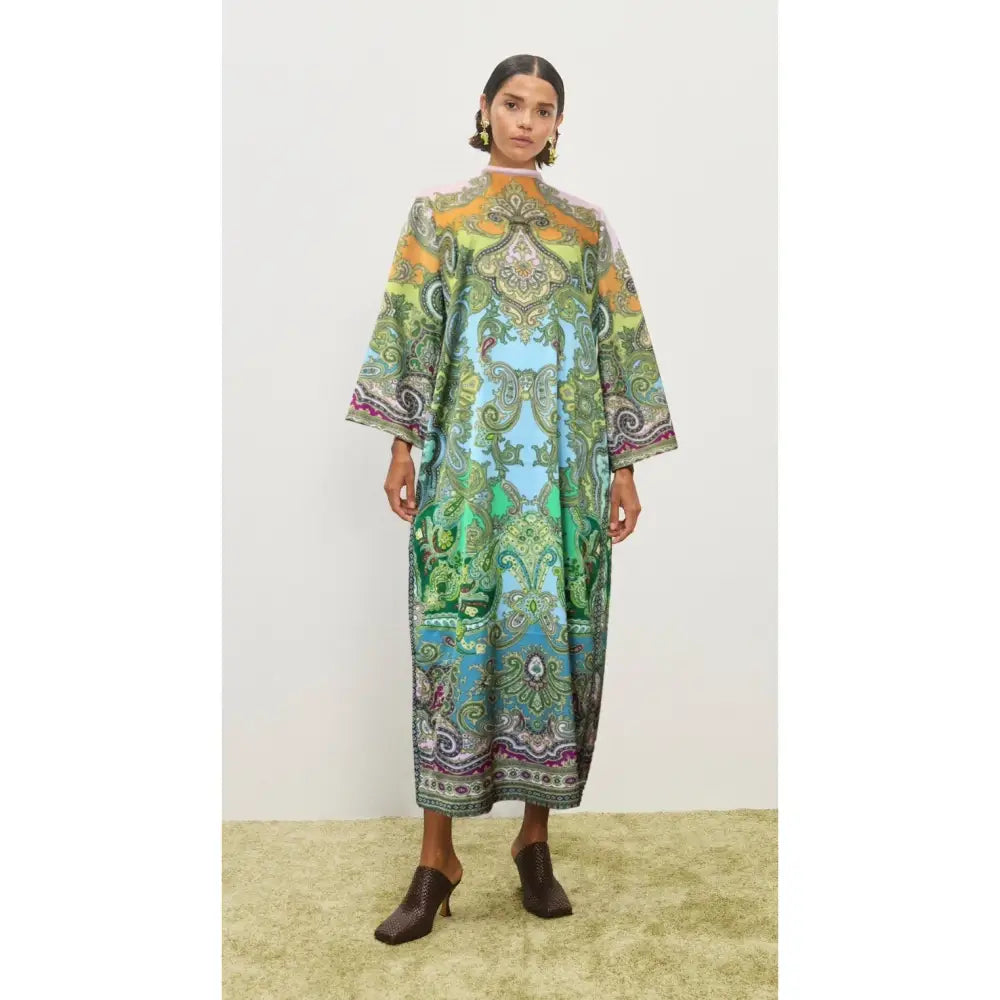 Alemais Multi Clemenza Silk Midi Dress