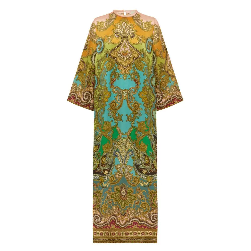 Alemais Multi Clemenza Silk Midi Dress