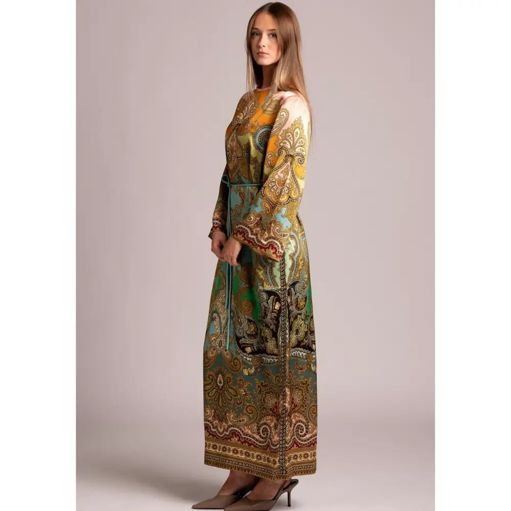 Alemais Multi Clemenza Silk Midi Dress