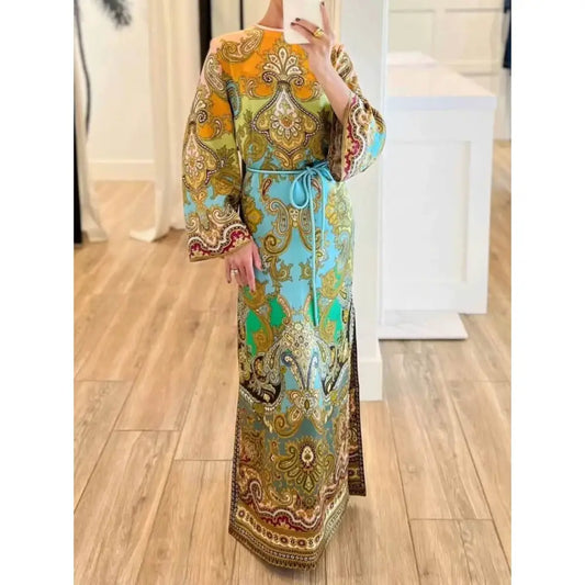 Alemais Multi Clemenza Silk Midi Dress