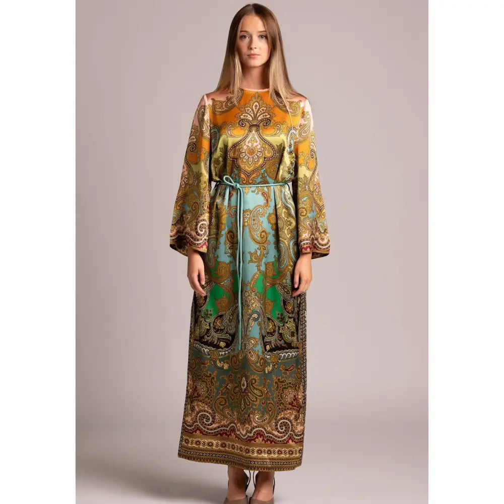Alemais Multi Clemenza Silk Midi Dress