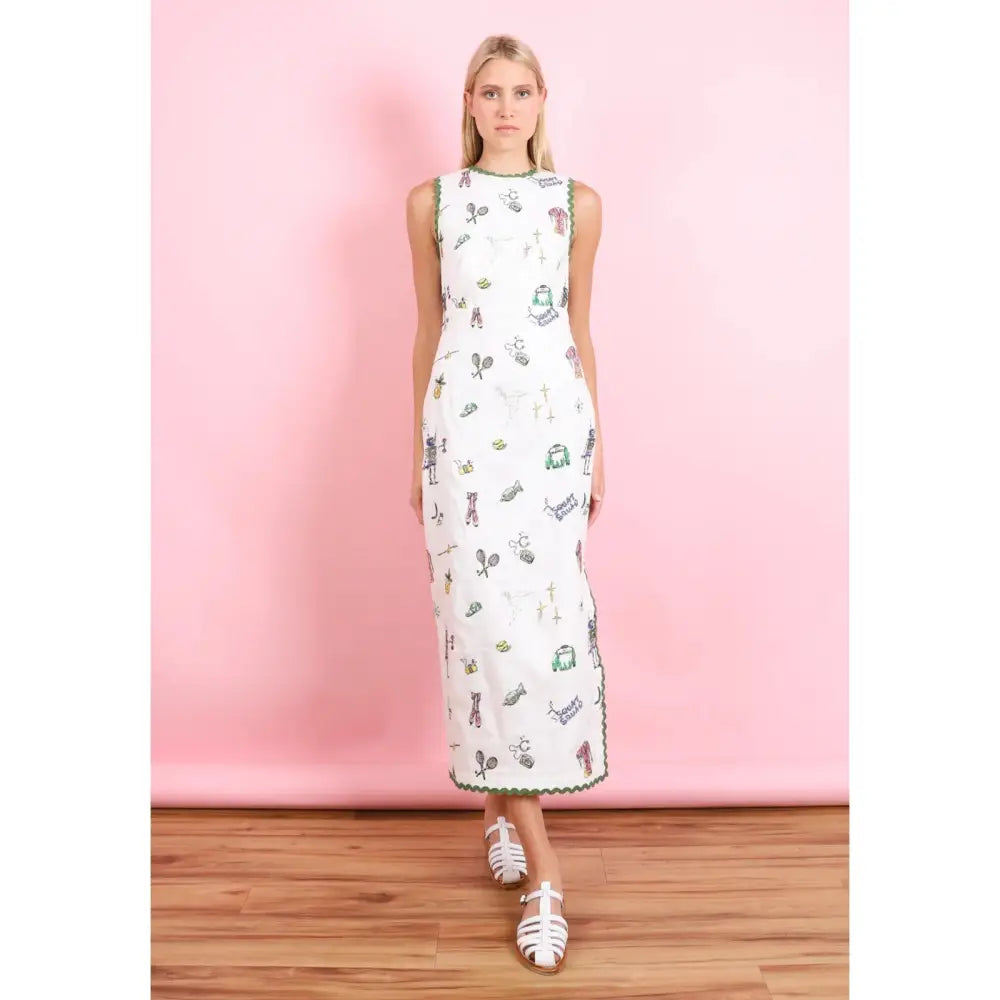 Alemais Play Embroidered Midi Dress - Dress