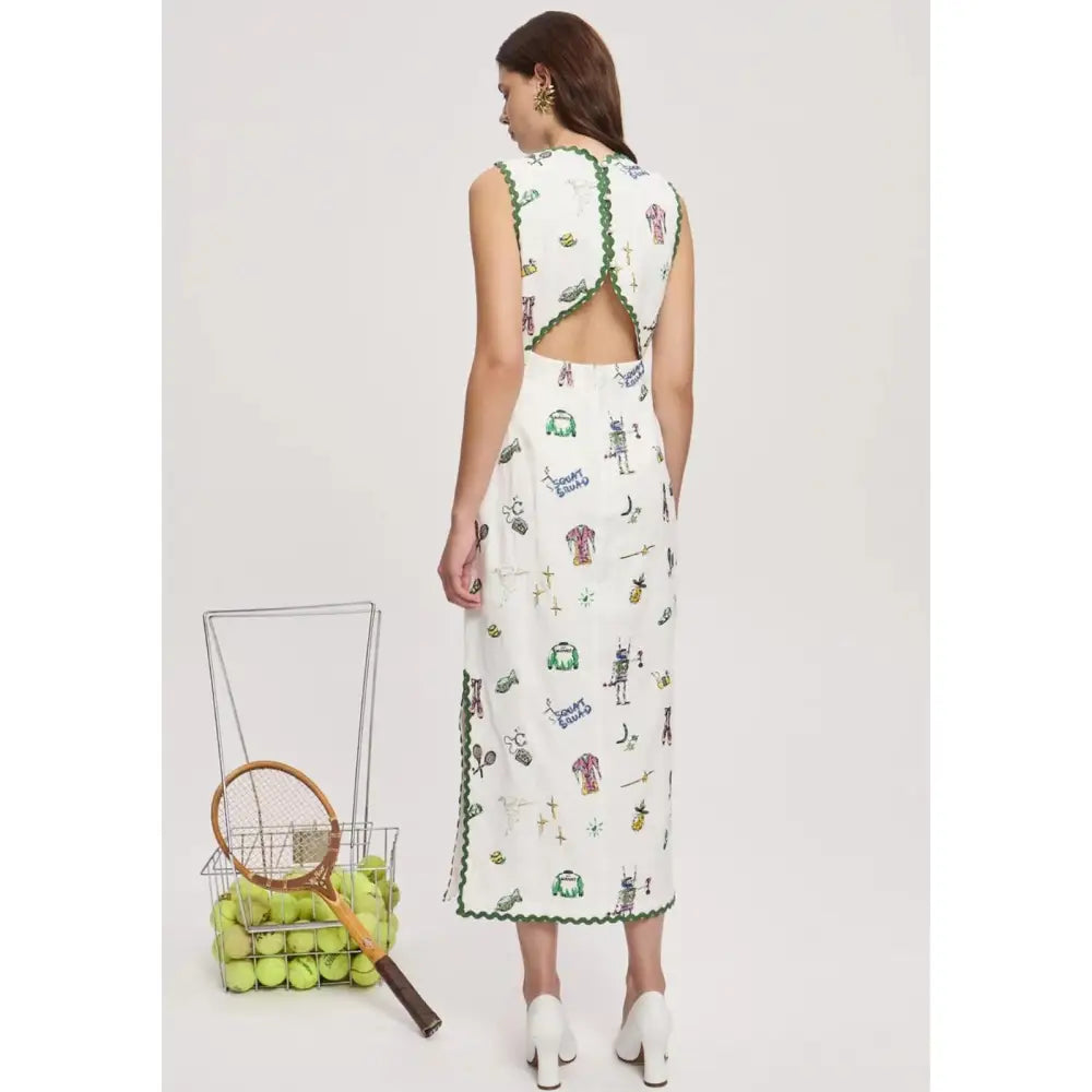 Alemais Play Embroidered Midi Dress - Dress