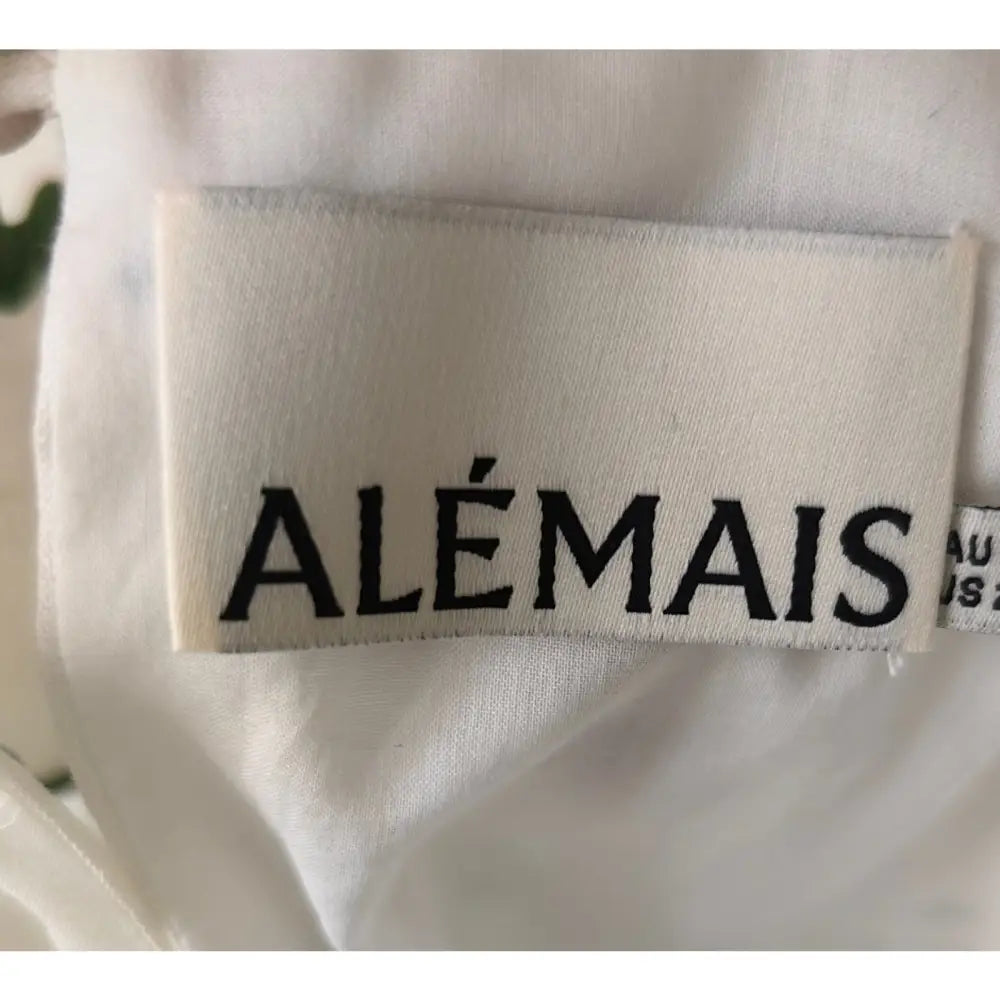 Alemais Play Linen Embroidered Sleeveless Scoop-Neck Mini Dress - Dress