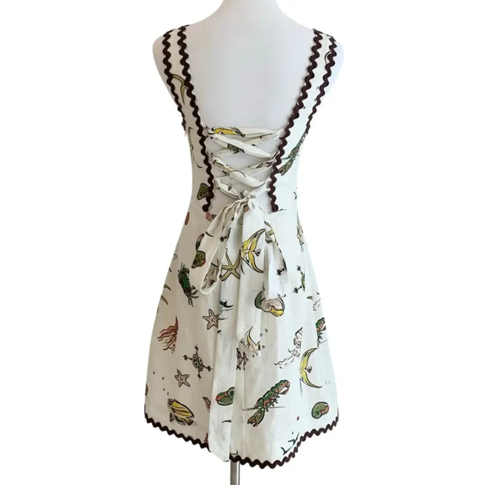 Alemais Printed cotton minidress - Dress