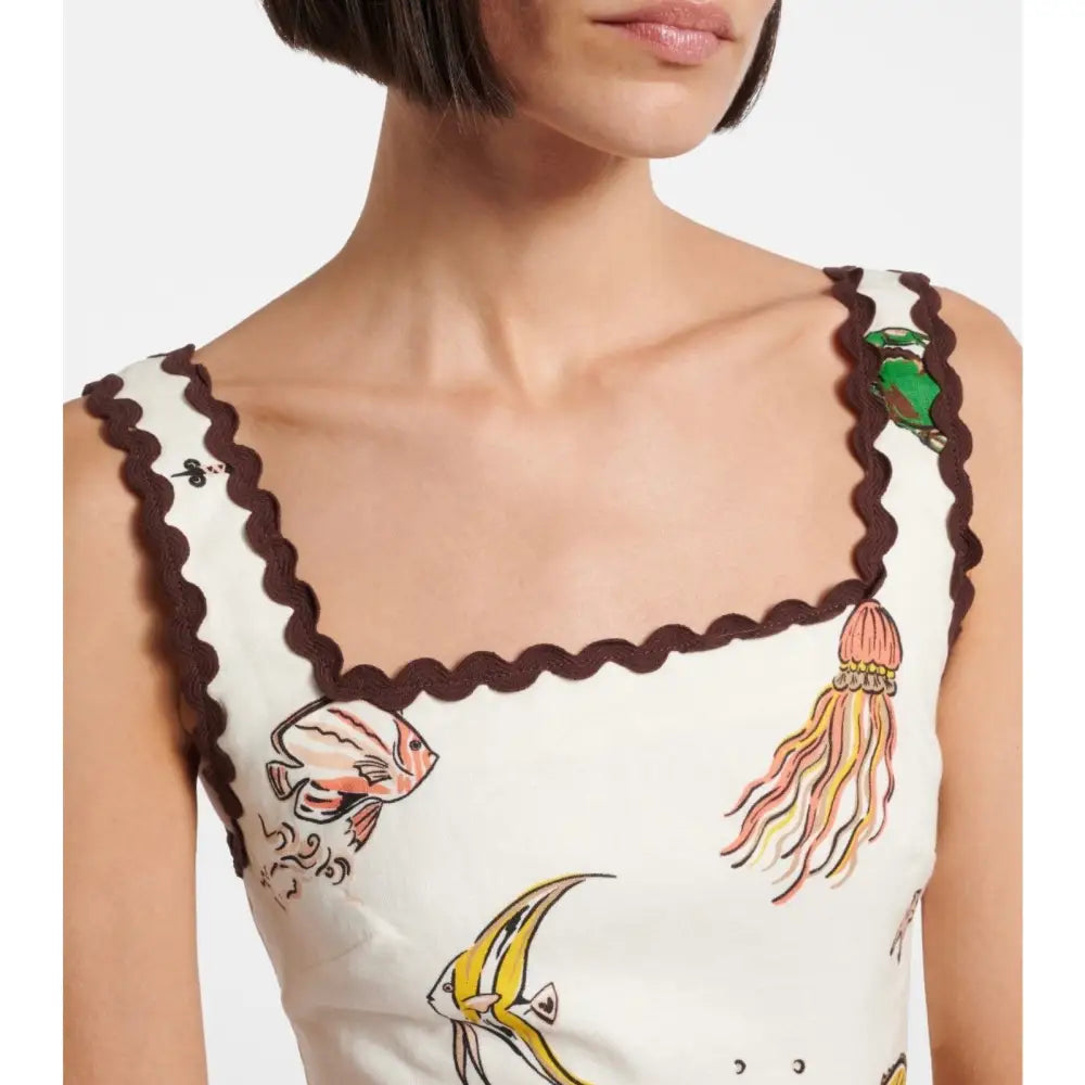 Alemais Printed cotton minidress - Dress