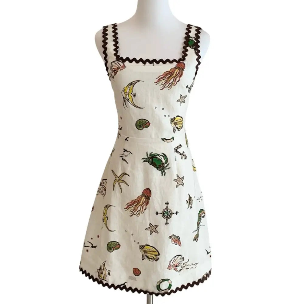 Alemais Printed cotton minidress - Dress