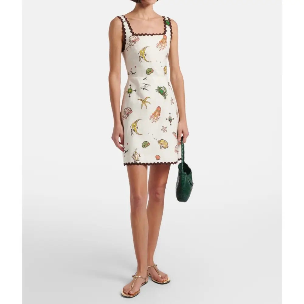 Alemais Printed cotton minidress - Dress