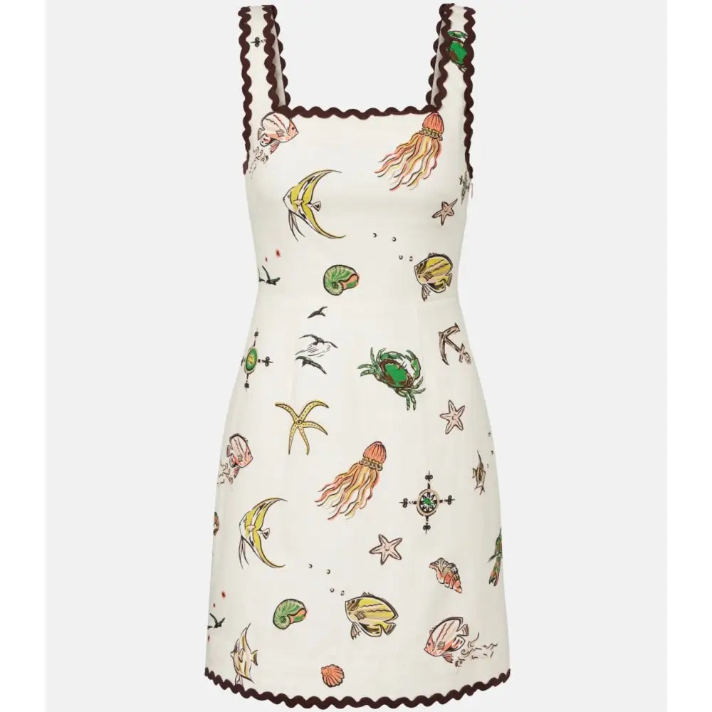 Alemais Printed cotton minidress - Dress