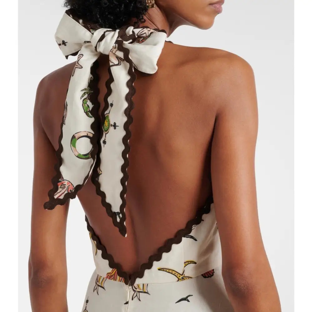 Alemais Printed halterneck maxi dress - Dress