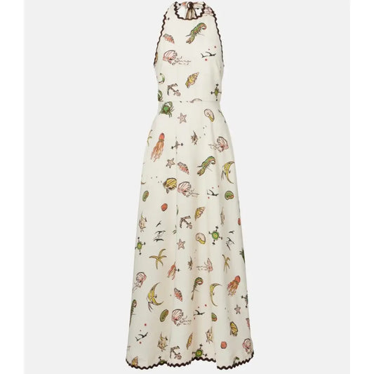 Alemais Printed halterneck maxi dress - Dress