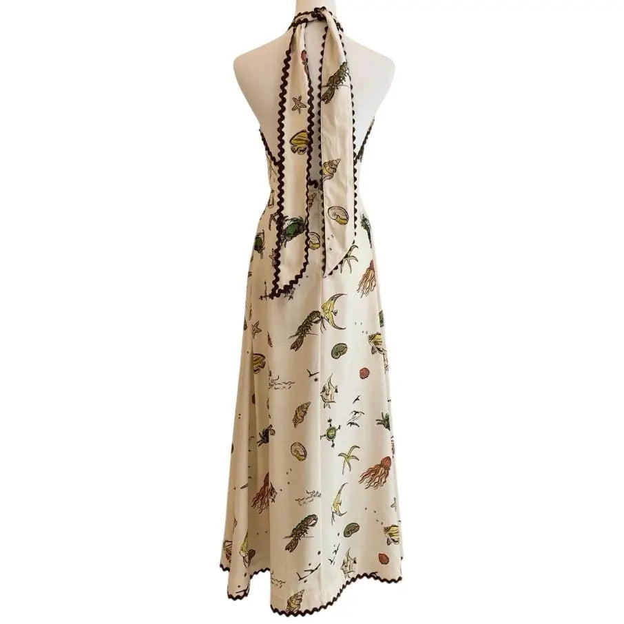 Alemais Printed halterneck maxi dress - Dress