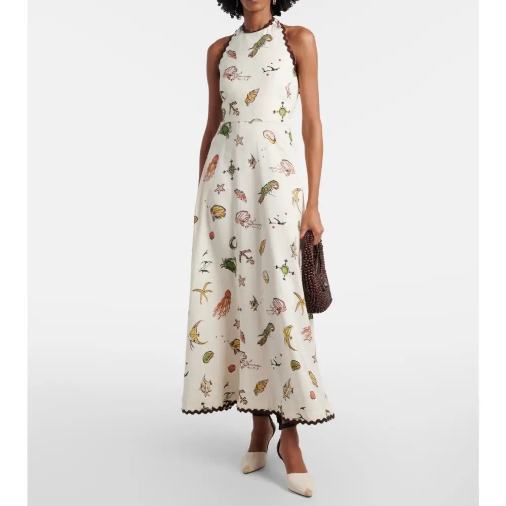 Alemais Printed halterneck maxi dress - Dress