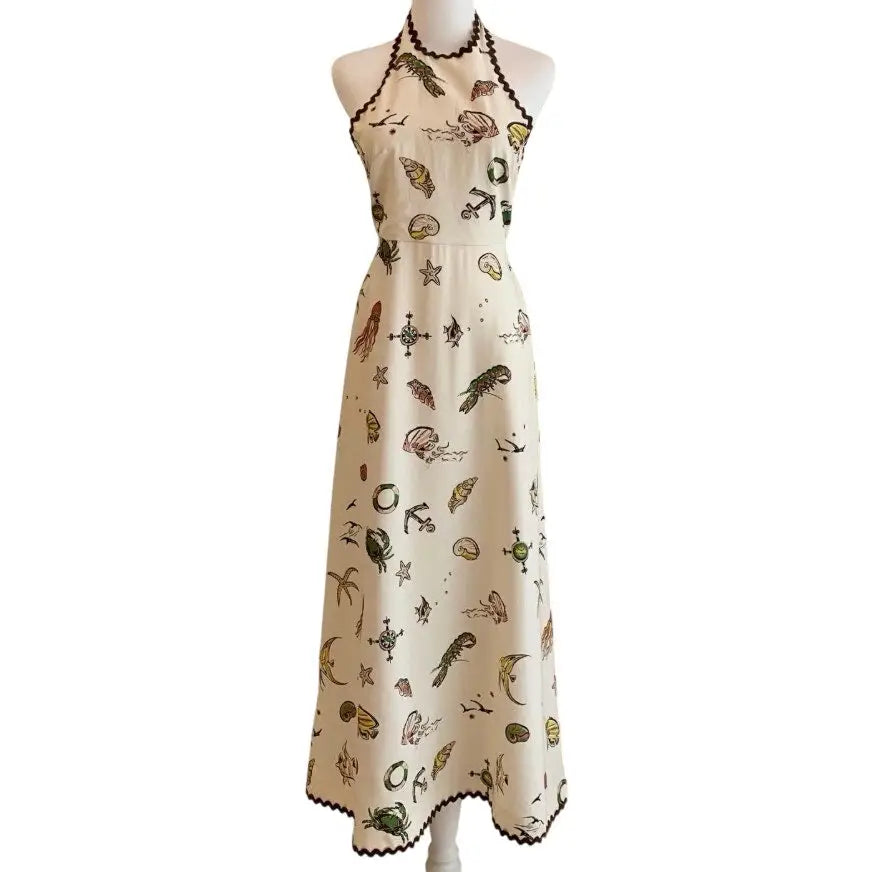 Alemais Printed halterneck maxi dress - Dress