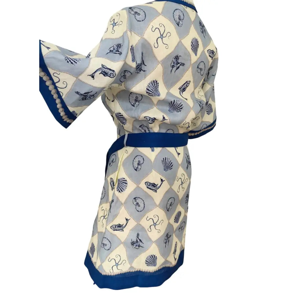 Alemais Printed Linen Shirtdress