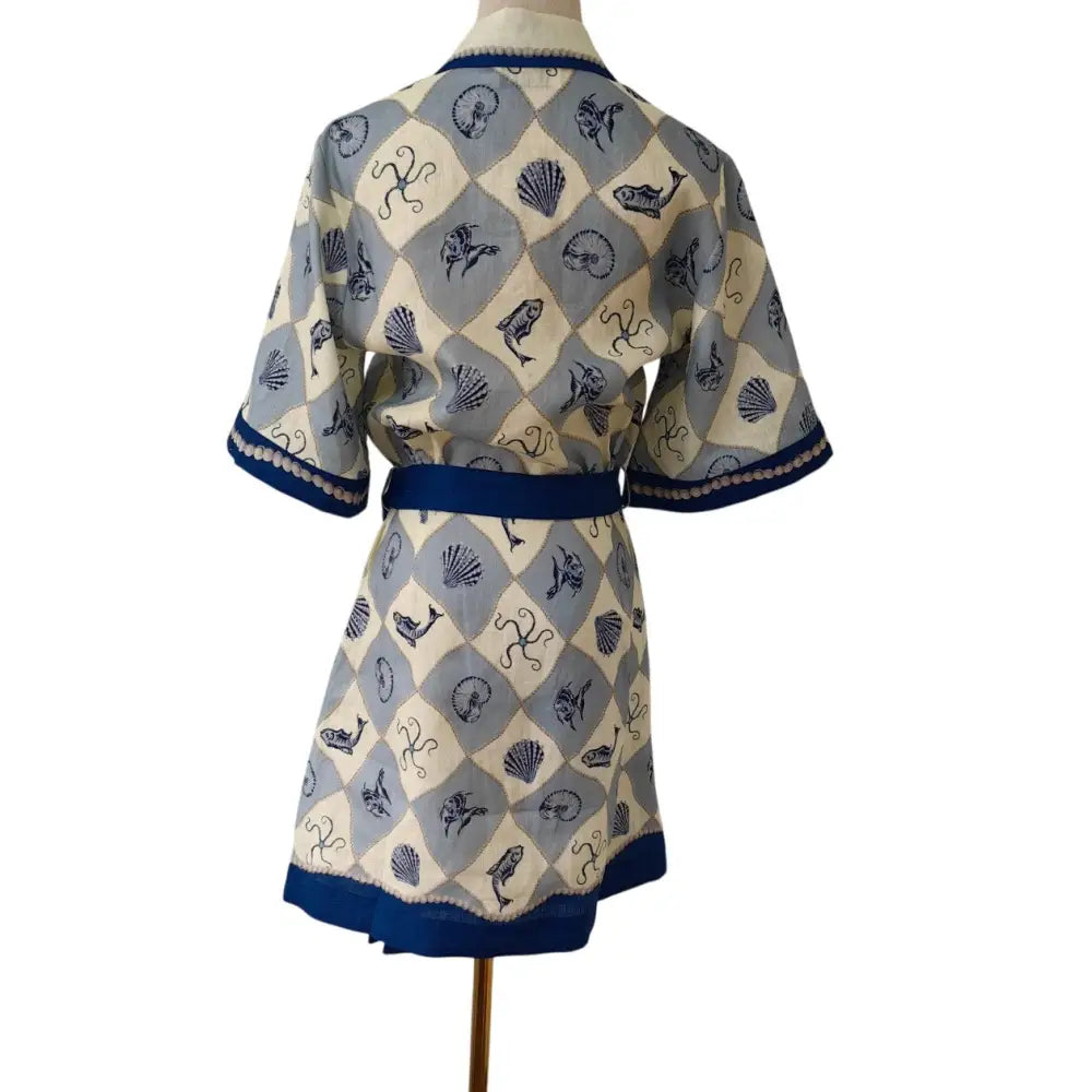 Alemais Printed Linen Shirtdress