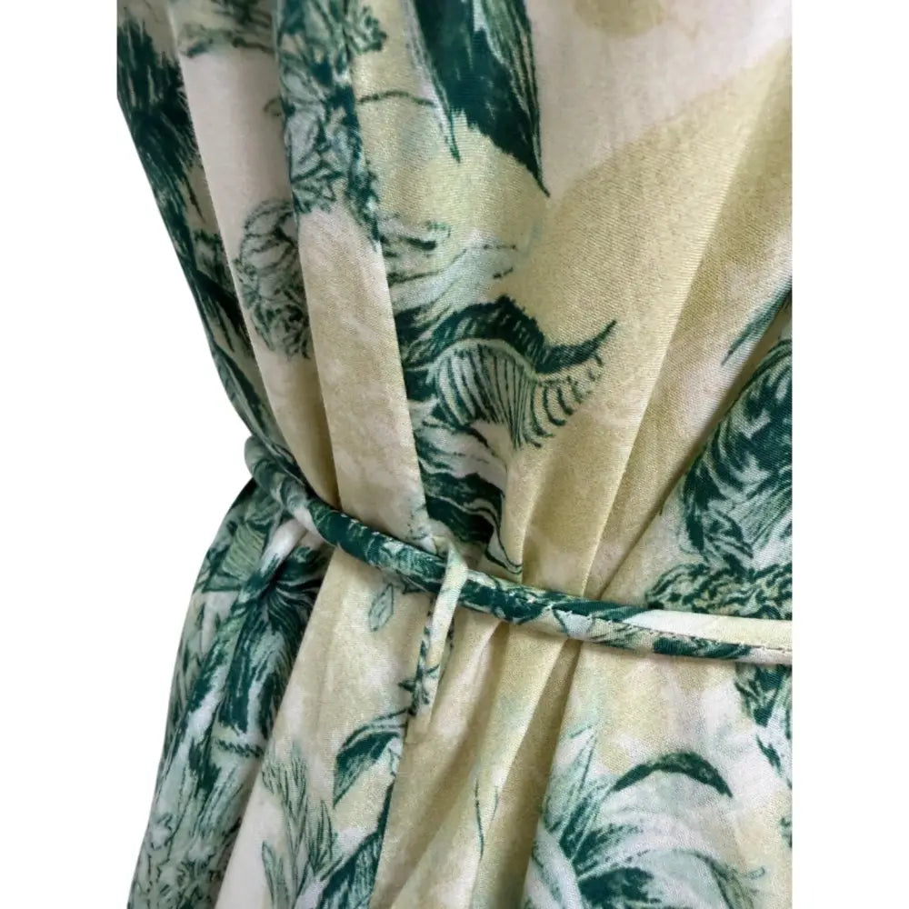 Alemais Sara belted printed cotton and silk-blend maxi dress - Dress