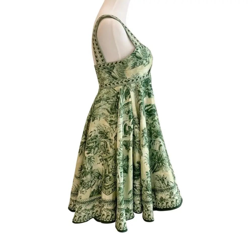 Alemais Sara Mini Twist Sundress in Green - Dress