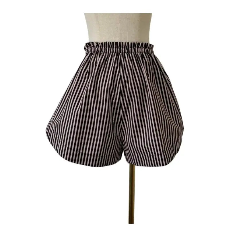 Alemais Sirocco Striped Cotton Short - Bottoms