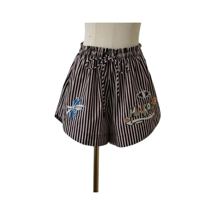 Alemais Sirocco Striped Cotton Short - Bottoms
