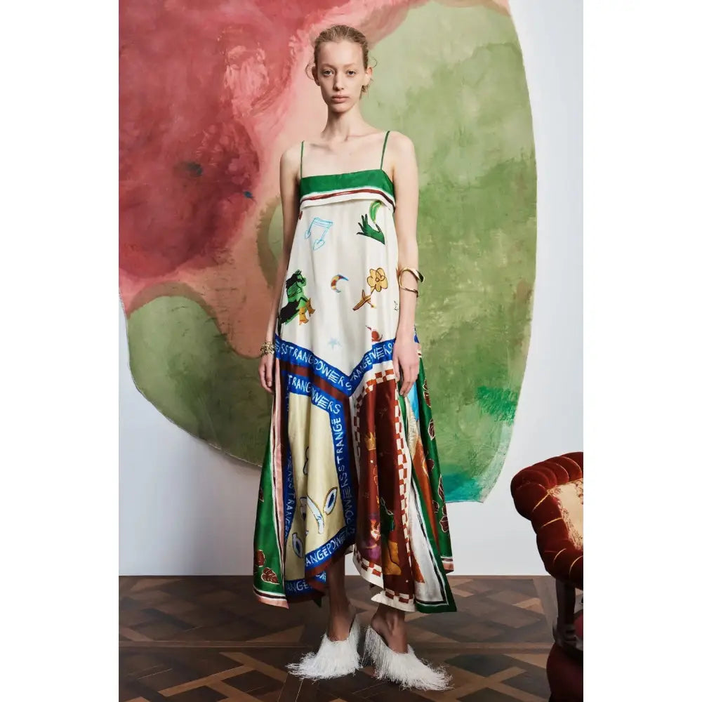 Alemais tangible love silk midi dress - Dress