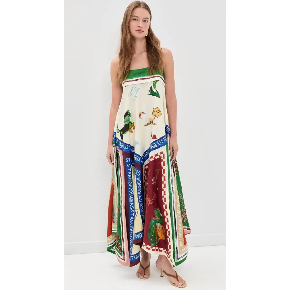 Alemais tangible love silk midi dress - Dress