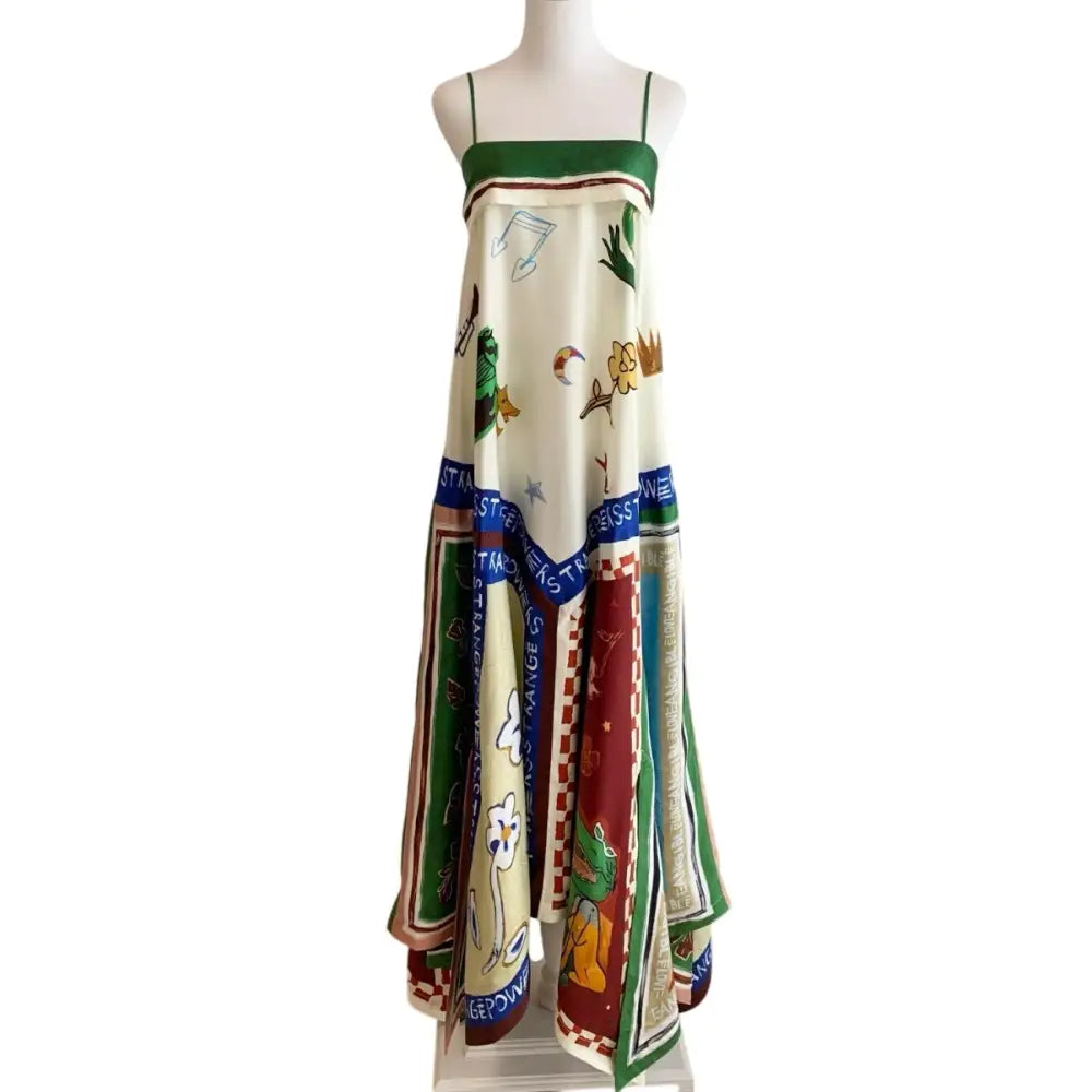 Alemais tangible love silk midi dress - Dress