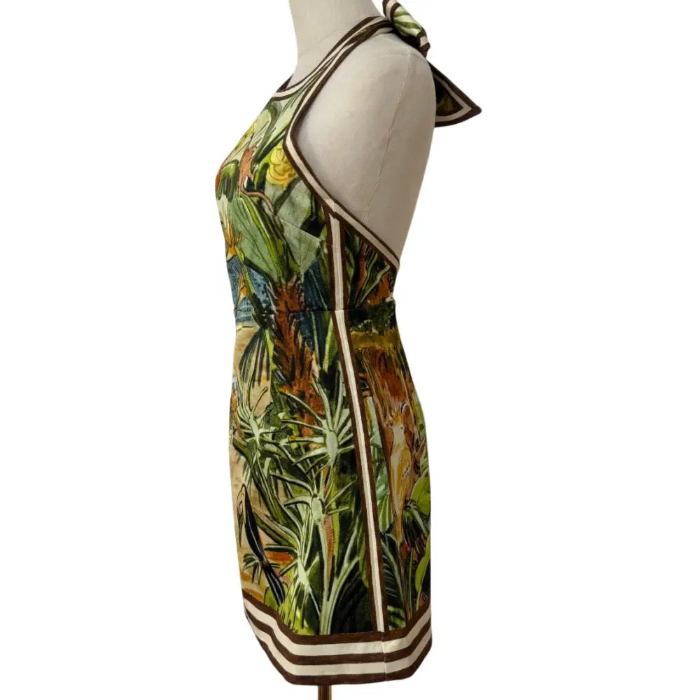 Alemais Toucan Tango Halter Mini Dress in Multi - Dress