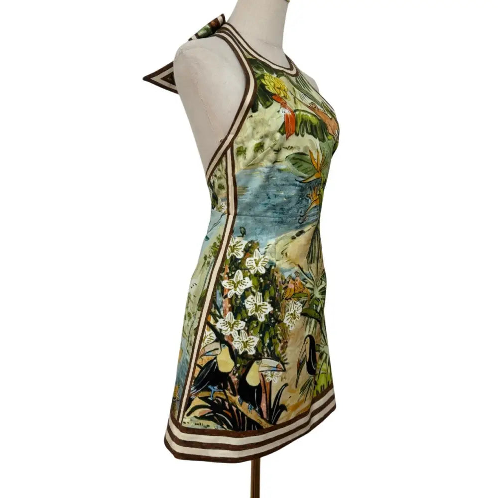 Alemais Toucan Tango Halter Mini Dress in Multi - Dress