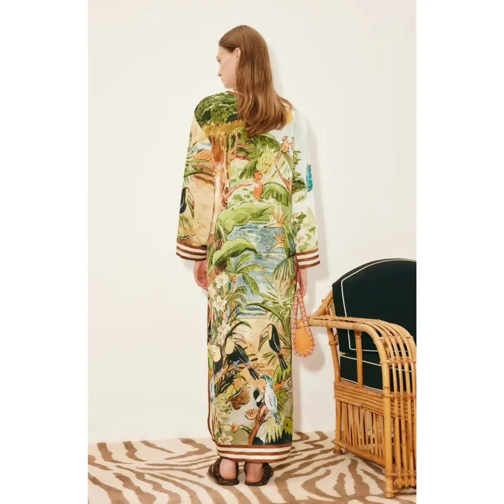 Alemais toucan tango silk midi dress - Dress