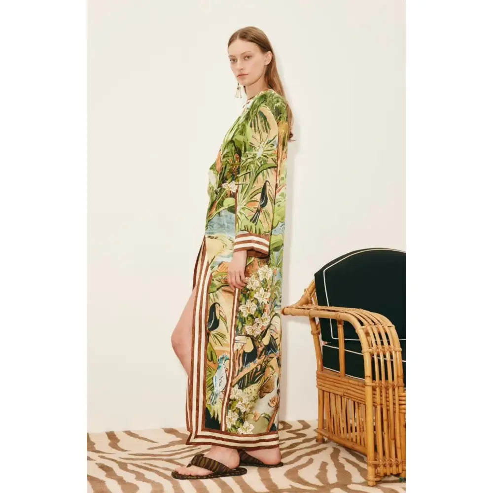 Alemais toucan tango silk midi dress - Dress