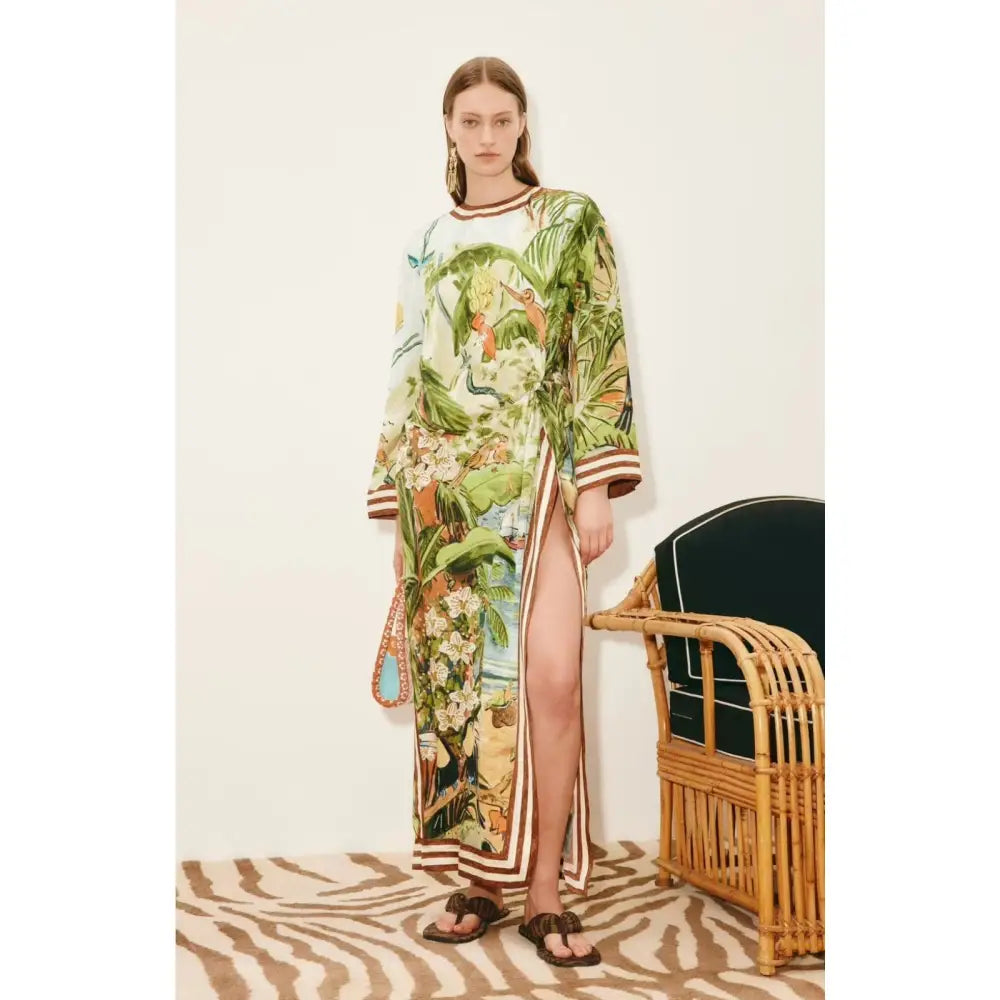 Alemais toucan tango silk midi dress - Dress