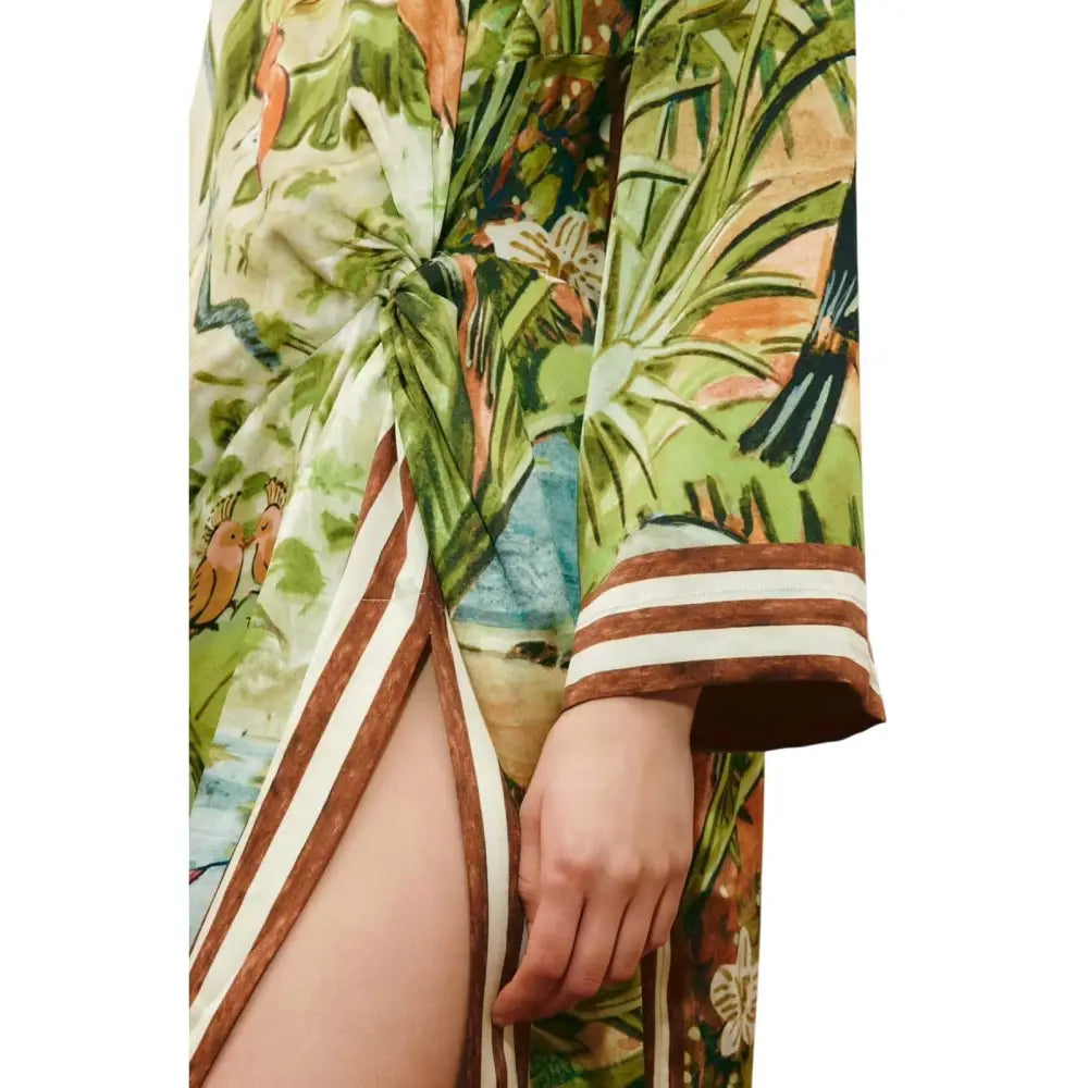 Alemais toucan tango silk midi dress - Dress