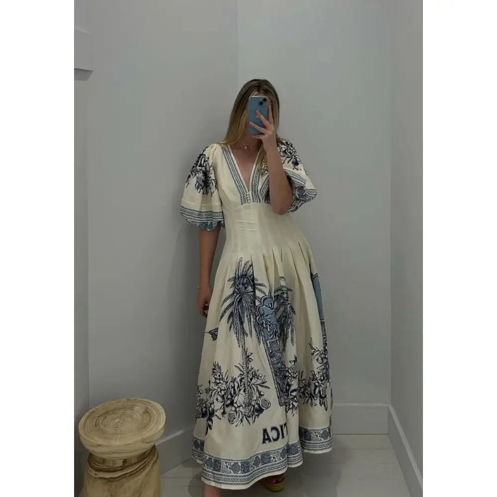 Alemais villa romantica corset midi dress - Dress