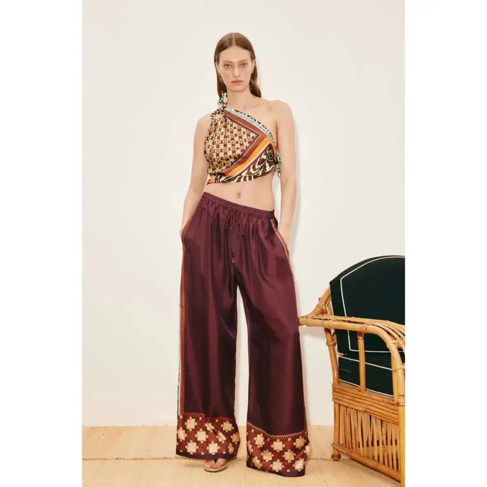 Alemais Wilson Silk Pant - Bottoms