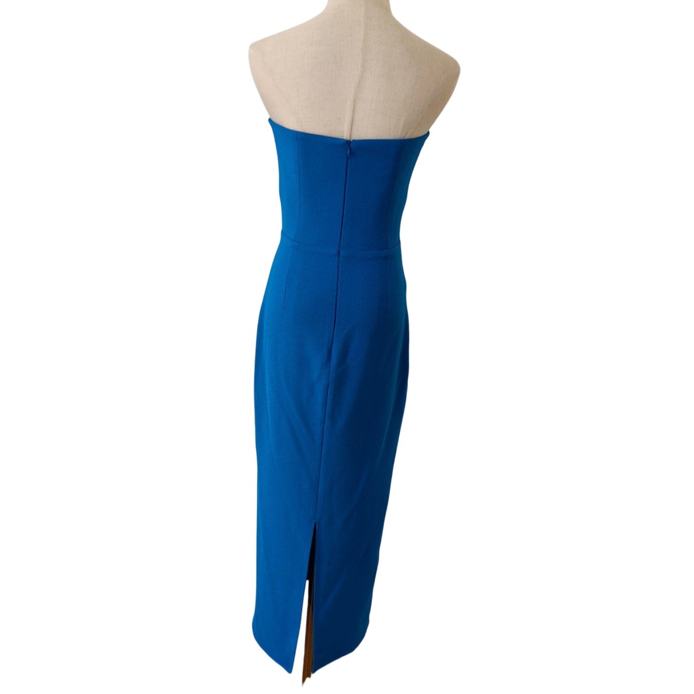 Alex Perry Blue Strapless midi dress - Dress