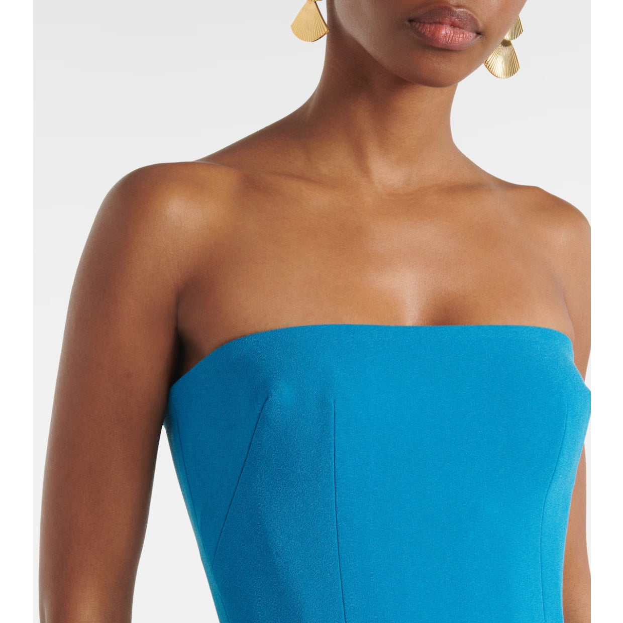 Alex Perry Blue Strapless midi dress - Dress