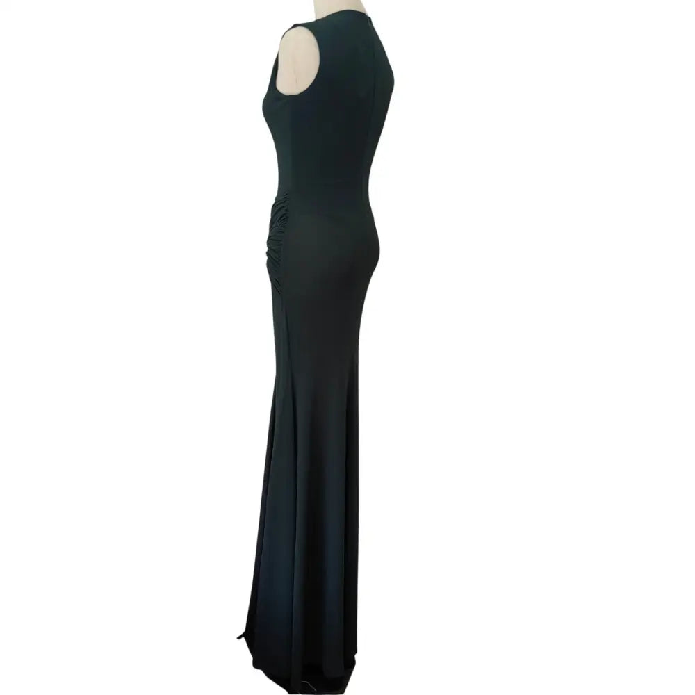Alex Perry Sleeveless Cut Out Wrap Gown in Crepe Jersey - Dress