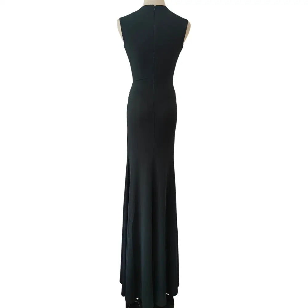 Alex Perry Sleeveless Cut Out Wrap Gown in Crepe Jersey - Dress