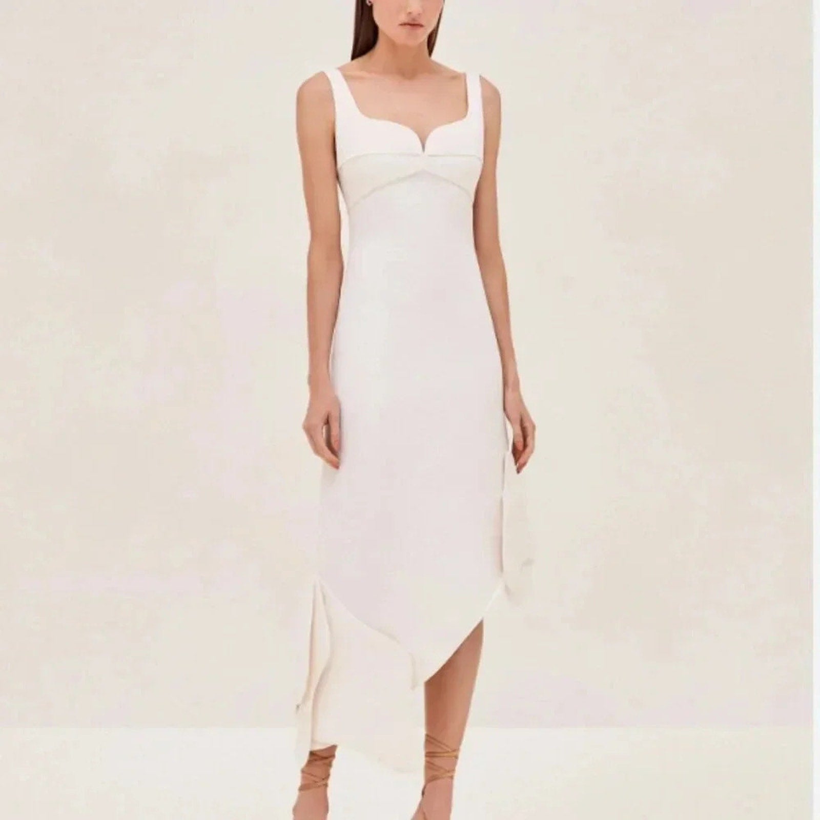 Alexis Margareta Dress Midi Dress Off - White - Alexis Bernardi Collective