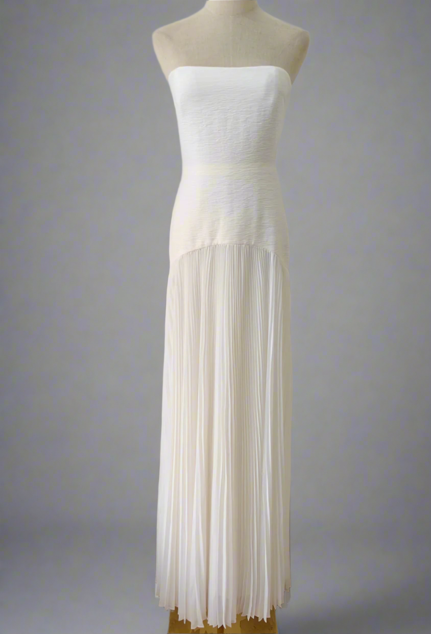 Alexis White Sunniva Dress Maxi Wedding Bride