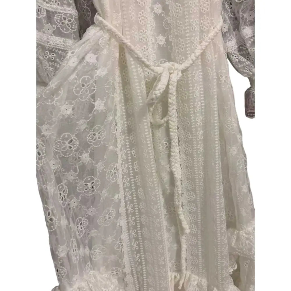 Alice + Olivia ALYCEN EYELET MAXI DRESS