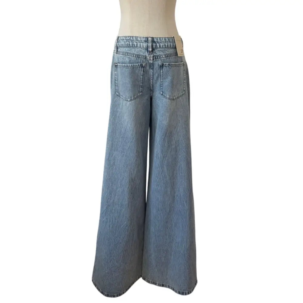Alice + Olivia Amazing Baggy Jeans Sierra Vintage/Multi - Bottoms