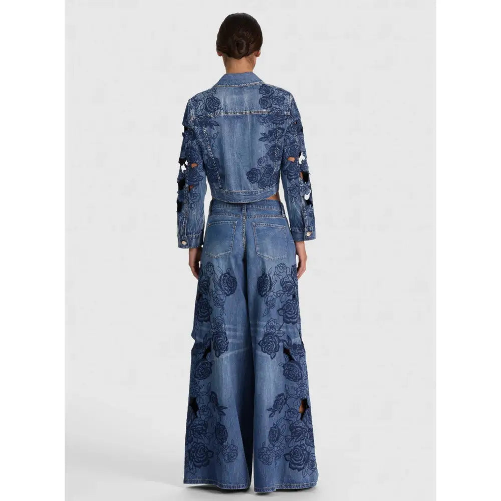 Alice + Olivia CHLOE DENIM JACKET - Jacket