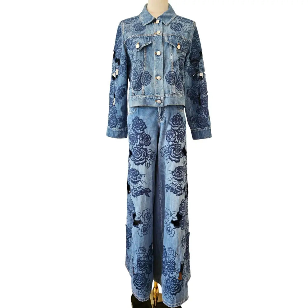 Alice + Olivia CHLOE DENIM JACKET - Jacket