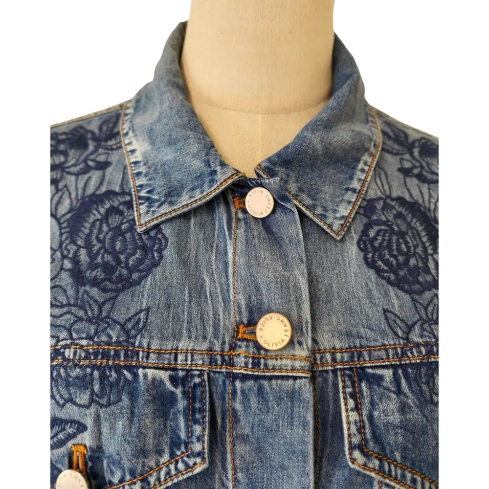 Alice + Olivia CHLOE DENIM JACKET - Jacket